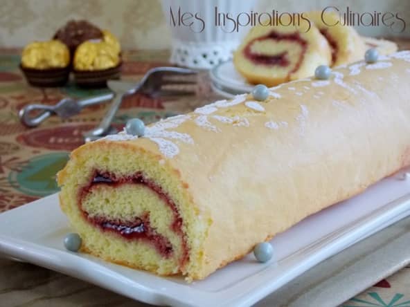 biscuit roulé à la confiture