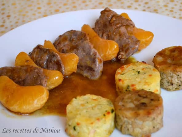 Filets de canard aux mandarines, sauce balsamique