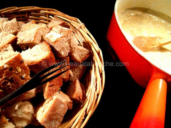Fondue aux champignons bolets