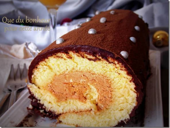 bûche chocolat pralinoise