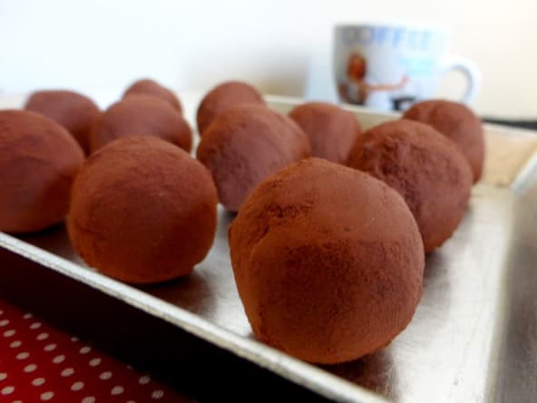 Truffes végétales au chocolat