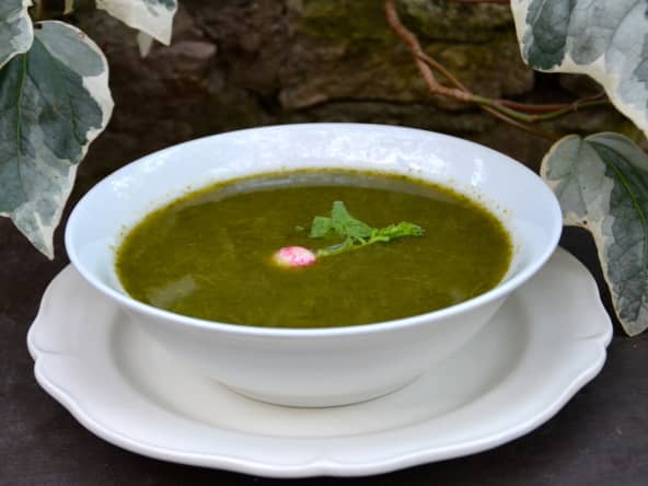 Soupe aux fanes de radis