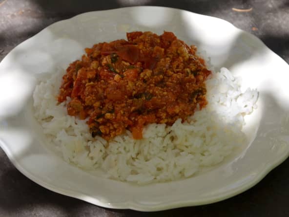 Spaghetti bolognaise au tofu