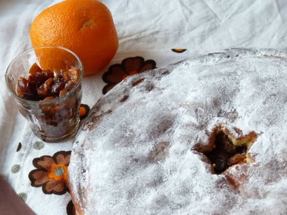 Gâteau des rois brioché british au mincemeat