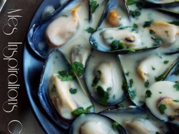 Moules à la crème sans vin