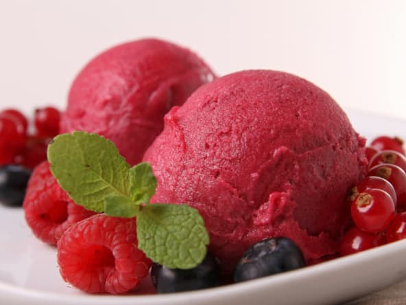 Comment préparer un sorbet à la framboise ?