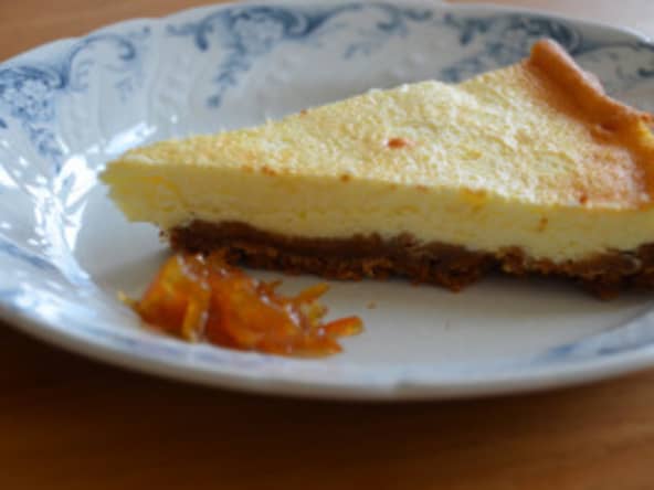 Cheesecake et confiture de kumquats