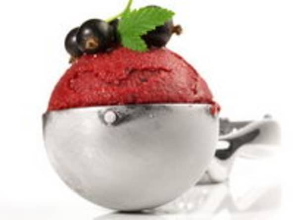 Sorbet à la groseille et au cassis