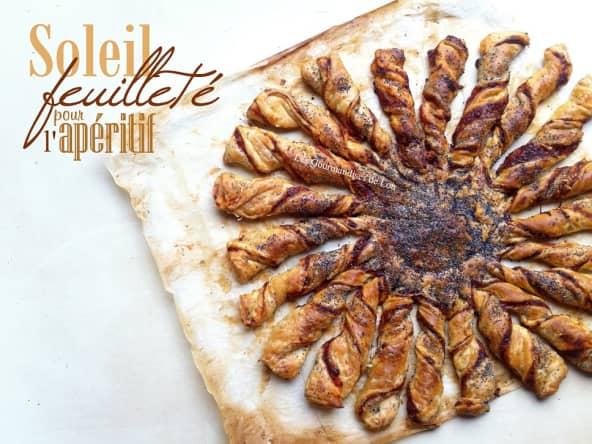 Soleil feuilleté pour l'apéritif