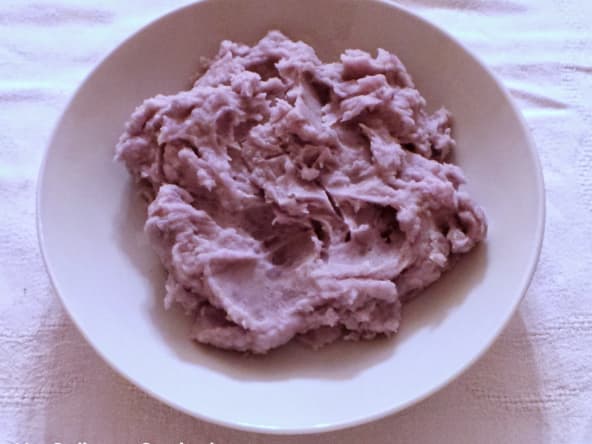 Purée originale de pomme de terre violette