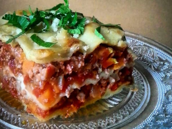 Lasagnes à la bolognaise à la viande de boeuf et veau