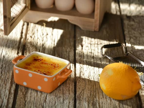 Crème brûlée au citron
