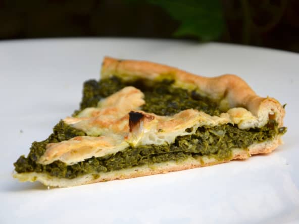 Tarte aux épinards et fromage de chèvre