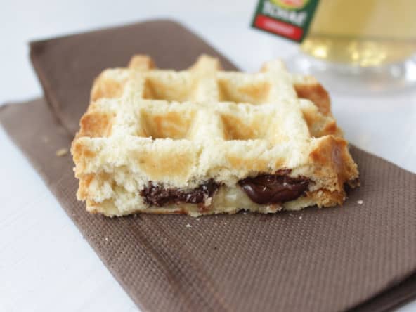 Brioche gaufrée chocolat banane