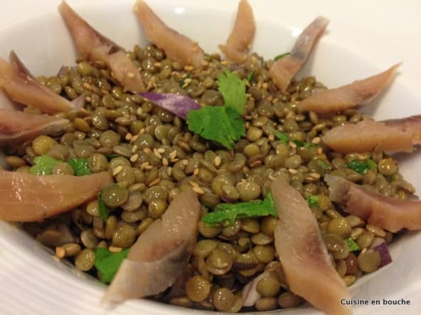Salade de lentilles aux harengs