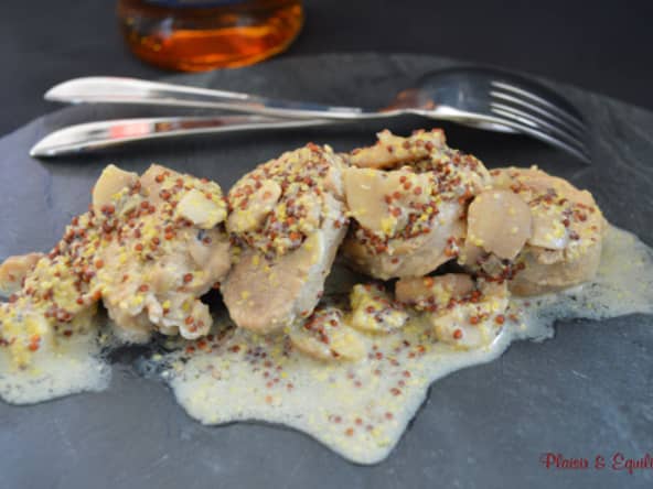 Filet mignon de porc au whisky et moutarde à l’ancienne
