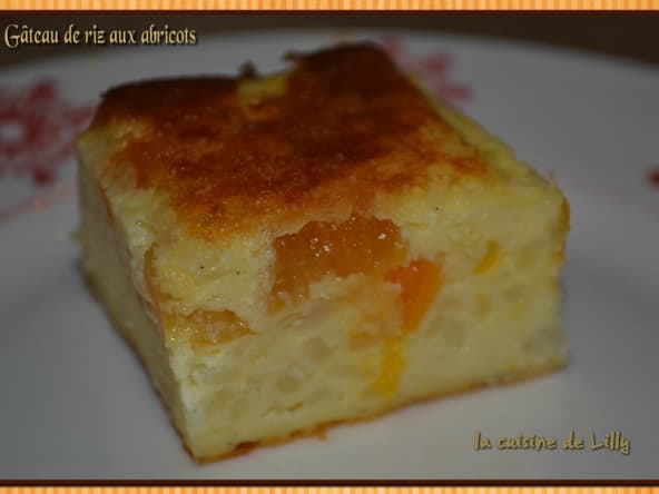 Gâteau de riz aux abricots
