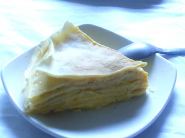 Gâteau de crèpes à l'orange