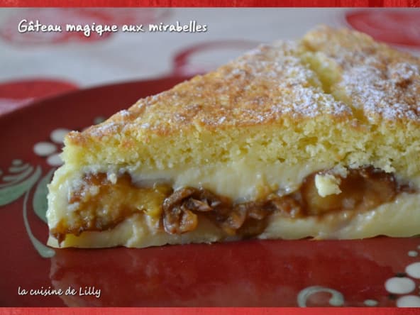 Gâteau magique aux mirabelles