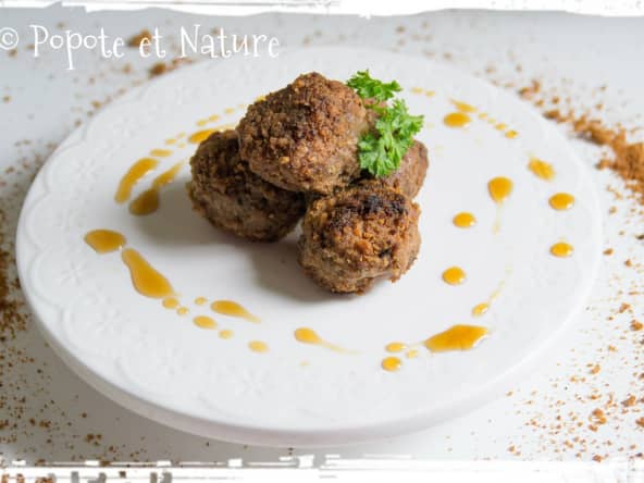Boulettes de viande en croûte de Spéculoos et au sirop d'érable