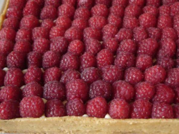 Tarte aux framboises