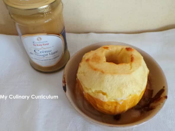 Pommes au four à la crème de nougat