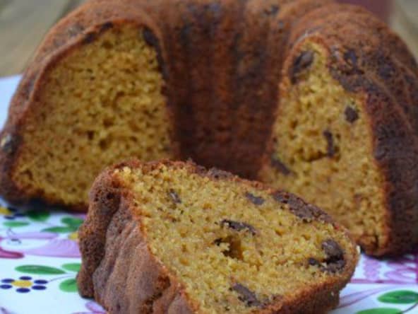 Quatre-quarts au caramel au beurre salé et chocolat manjari