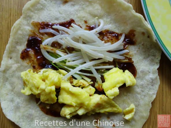 Crêpes chinoises de printemps chūn bǐng 
