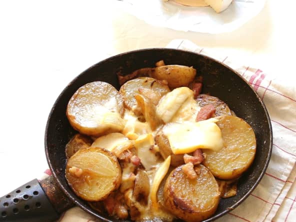 Tartiflette facile et rapide à la poêle