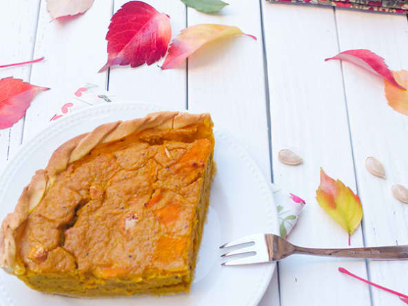 Tarte au potiron et à la carotte