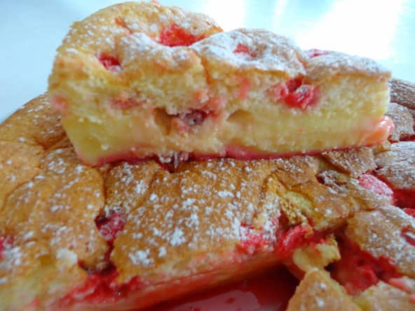 Gâteau magique aux pralines roses de Lyon