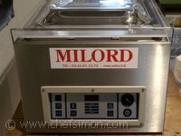 Sous vide - Cuisson conservation d'une préparation humide - Technique culinaire