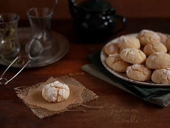 Lemon Crinkle ou Craquelés au Citron