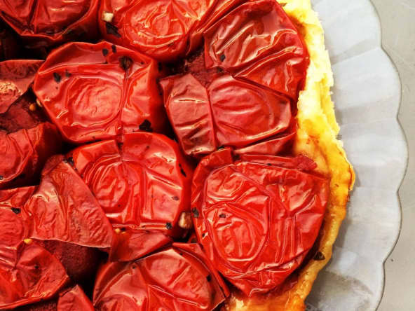 Tarte tatin à la tomate