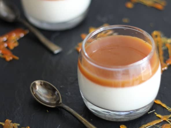 Panna cotta au caramel au beurre salé