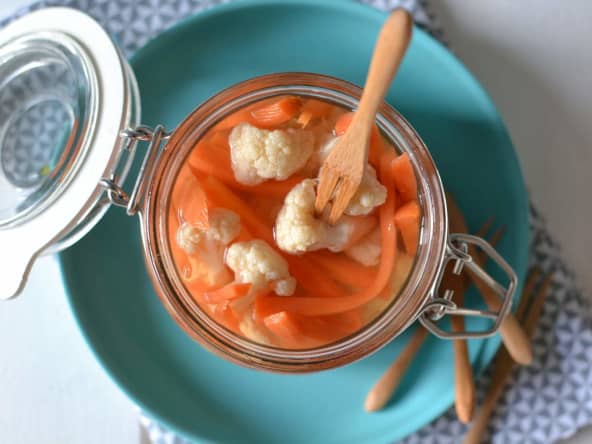 Légumes croquants aigres-doux au vinaigre