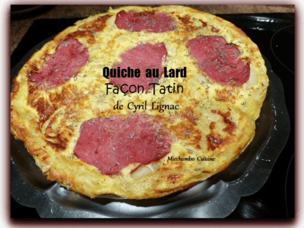Quiche au lard façon tatin