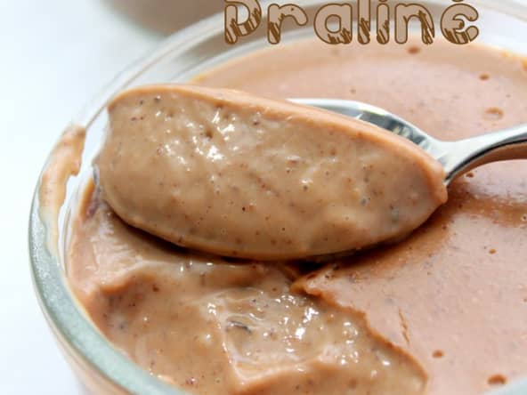 Crème dessert mascarpone et praliné facile, sans œuf, ni gluten