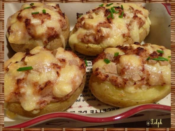Pommes de terre farcies gratinées