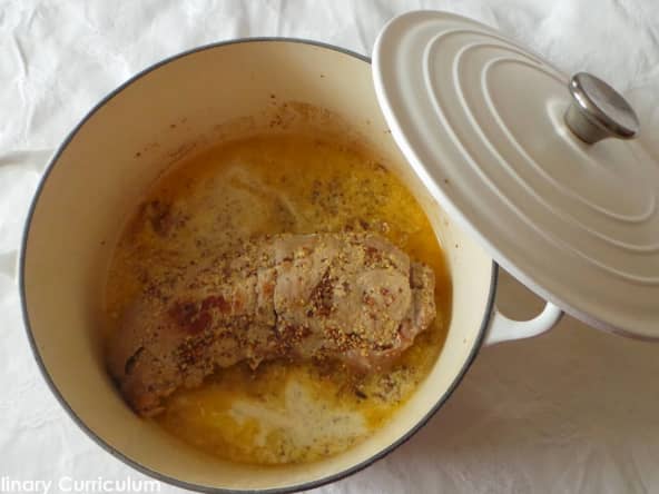 Filet mignon de porc à la moutarde ancienne