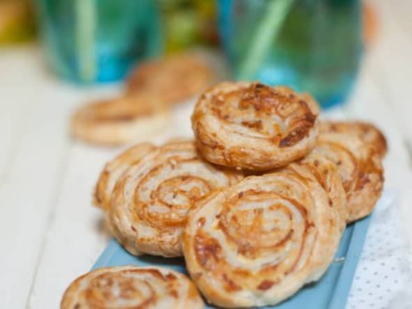 Roulés apéritifs dinde et fromage