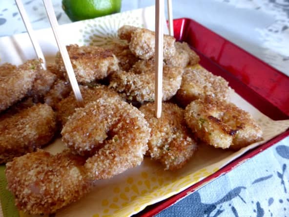 Crevettes panées au citron verts