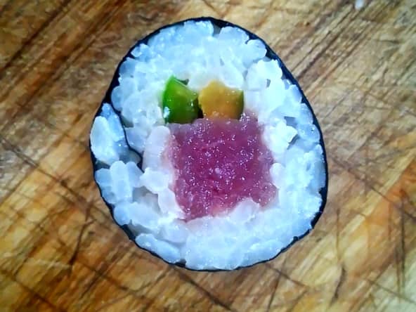 Recette de futo maki au thon et poivron