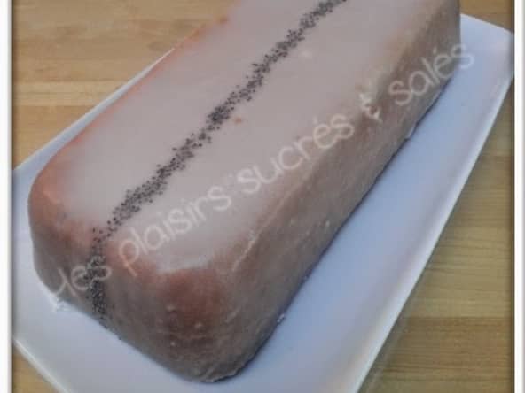 Cake citron et pavot bleu