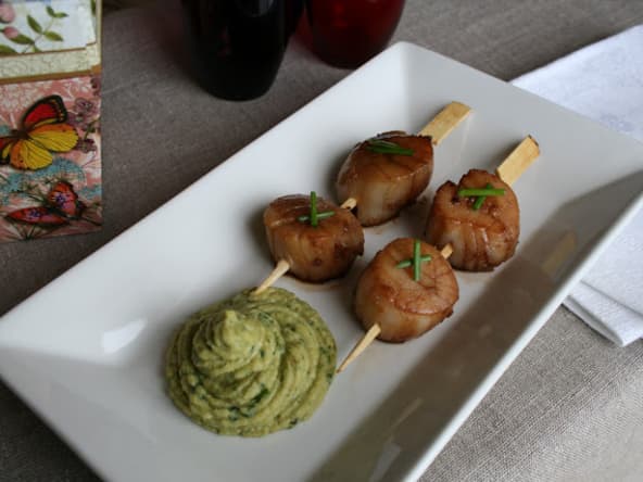 yakitori de Saint-Jacques