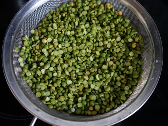 Pois cassés dans un chinois