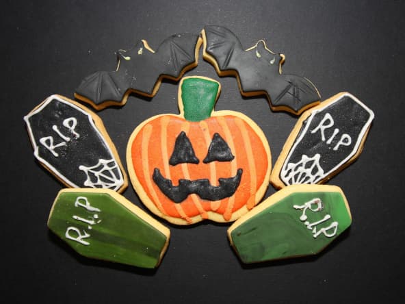 Biscuits cercueils pour Halloween