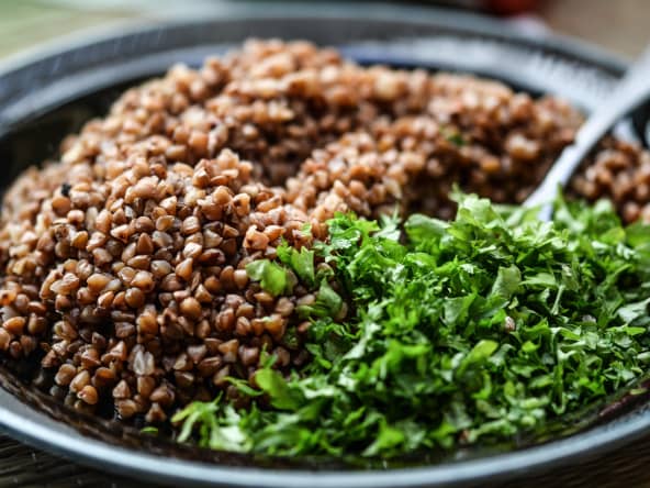 Salade aux grains de sarrasin 