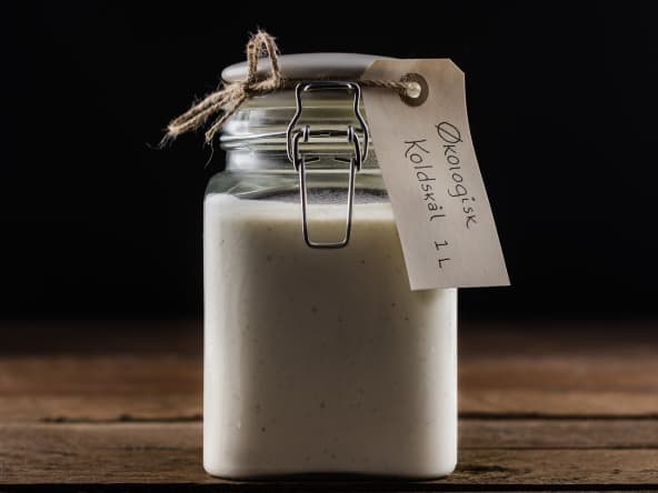 Bouteille de buttermilk fait maison