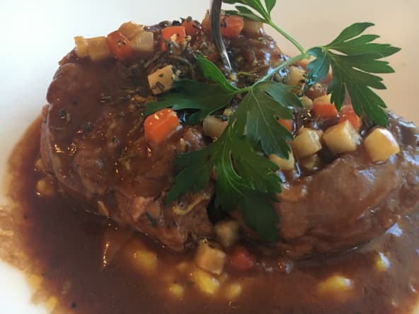 Jarret de veau et pâtes